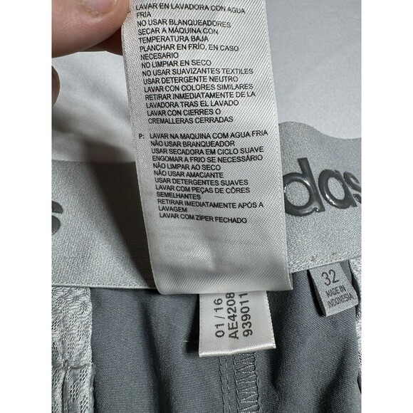 Adidas Shorts Mens 32 Gray Ultimate Dot Plaid Golf Geometric Print - Picture 13 of 14